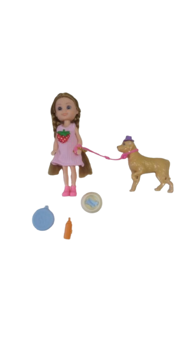 BONECA NINI LOVE C/ PETS